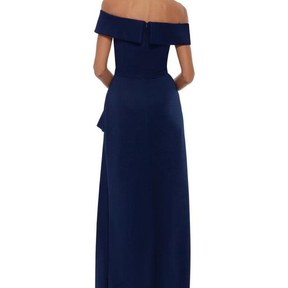 Xscape Off Shoulder Gown Size 14 - Picture 3 of 4
